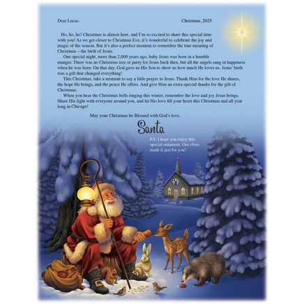 Personalized Inspirational Santa Letter and Ornament-312650