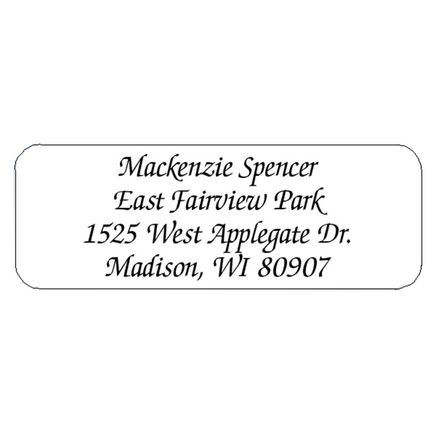 Calligraphy Personalized Roll Address Labels, Set of 200-320120