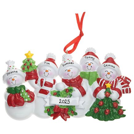 Personalized Snow Family Ornament-326947