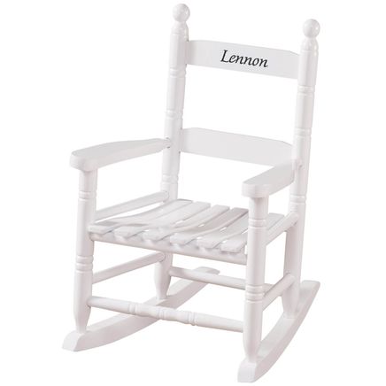 Personalized Child's Rocker, White-339152