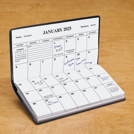 Personalized Bright 2-Year Planner, Red-342000