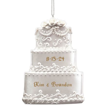 Personalized Wedding Cake Ornament-342572