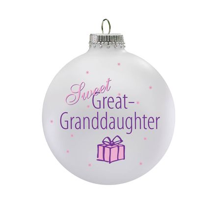 Sweet Great Granddaughter Ball Ornament-343090
