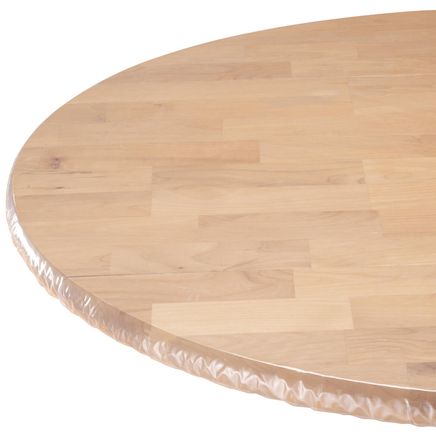 Clear Vinyl Elasticized Table Cover-344625