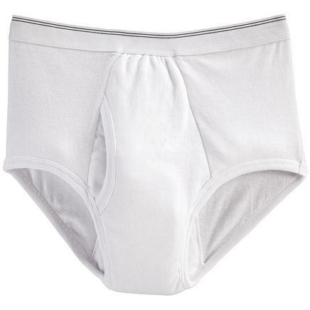 Men's 20 oz. Incontinence Brief, White-346088