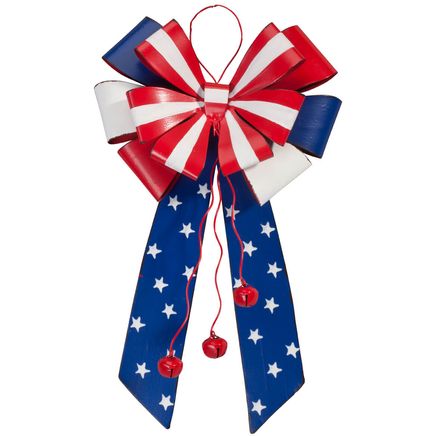 Patriotic Metal Bow Door Hanger by Fox River Creations™-348240