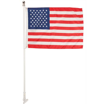 Tangle-Free Flag Pole With Flag-348288