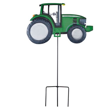 Solar Metal Tractor Yard Stake by Fox River Creations™-351467