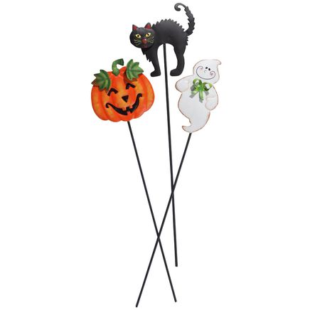 View product details for Halloween Planter Stakes by Fox River Creations™, Set of 3