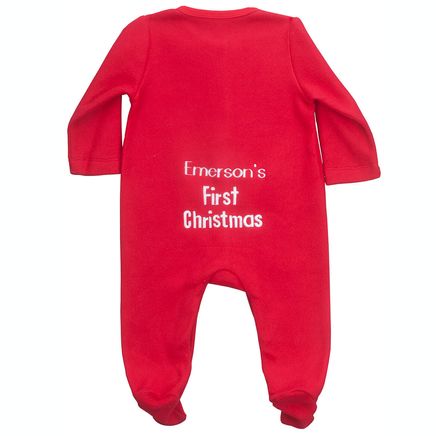 Personalized Baby's First Christmas Long Johns-353154