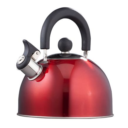 Red Whistling Tea Kettle by Home-Style Kitchen-353543