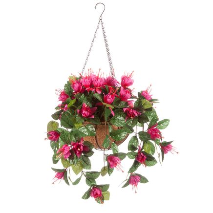 Fully Assembled Fuchsia Basket by OakRidge™-361809