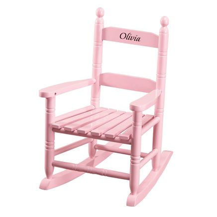 Personalized Pink Children's Rocker-361818