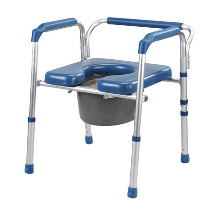 Folding Commode with Padded Seat-361893