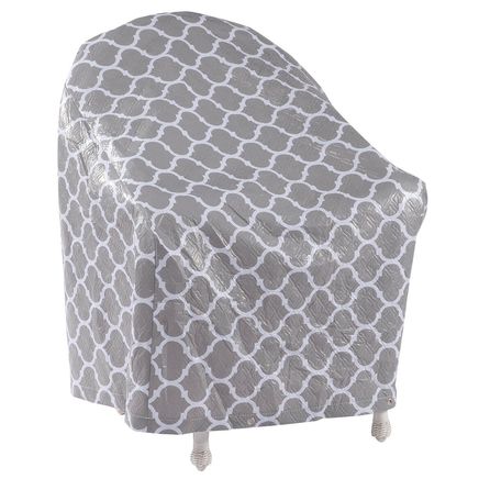 Trellis Pattern Quilted Chair Cover, 33"L x 27"W x 33"H-362893
