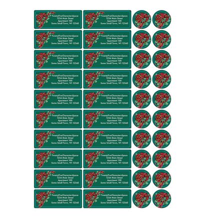 Personalized My Christmas List Address Labels & Seals, Set of 20-364697