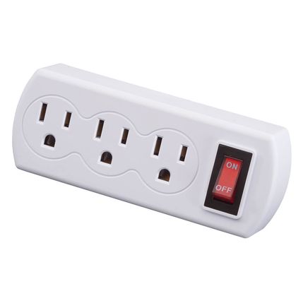 Triple Plug Adapter with Switch-365416