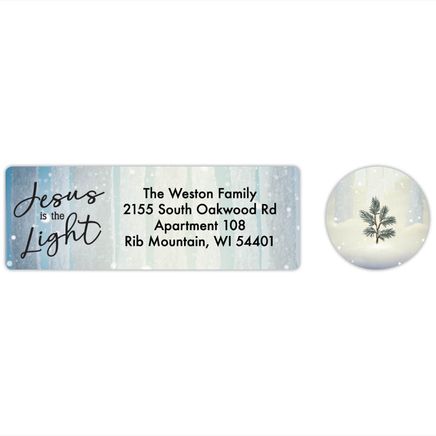 Personalized He is the Light Labels & Seals, Set of 20-368275