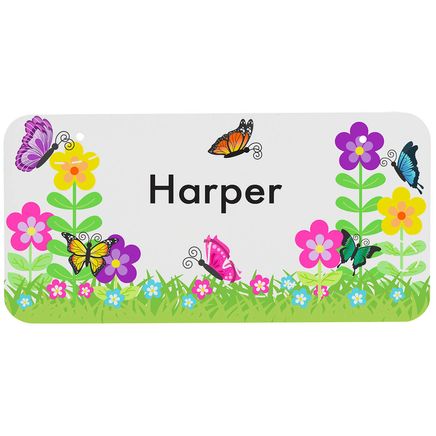 Personalized Flowers License Plate, 3" x 6"-368975