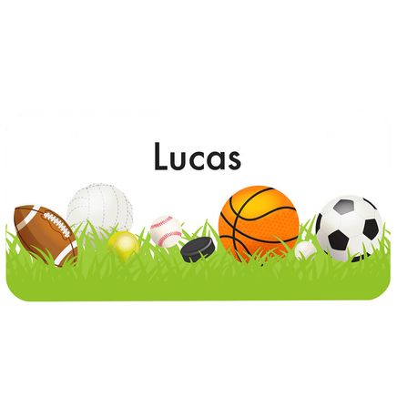 Personalized Sports License Plate, 3" x 6"-368977