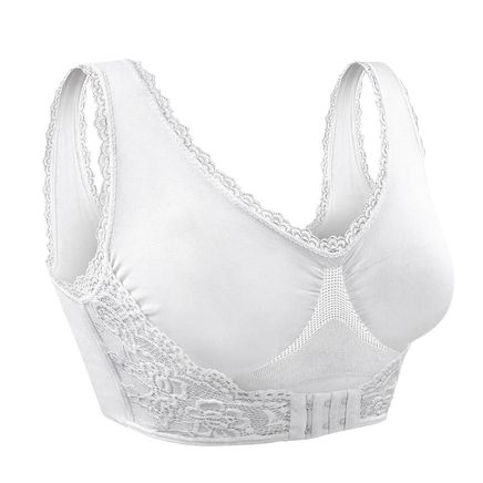 Lovely Lace Front Hook Bra-369764