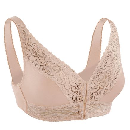 Lacy Front Hook Bra-370250