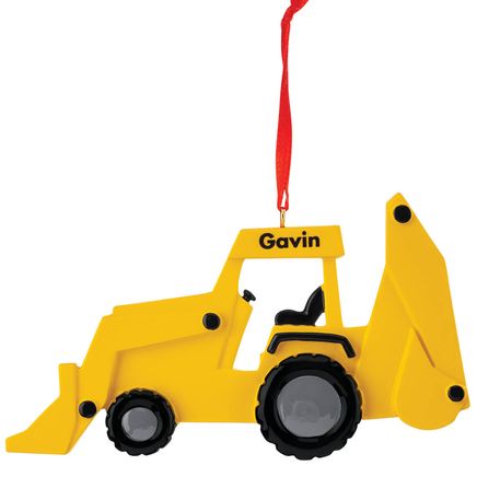 Personalized Bulldozer Ornament-370421