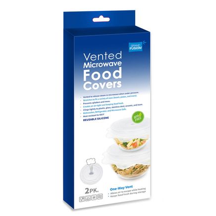 Silicone Vented Microwave Food Covers, Set of 2-371633