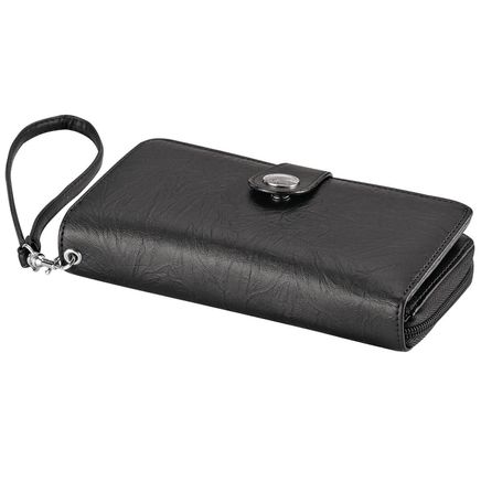 B. Amici™ Nancy RFID Leather Wallet with Wristlet-372510