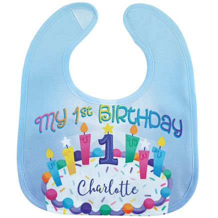 View product details for Personalized Baby's First Birthday Bib