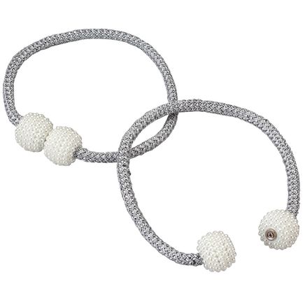View product details for Magnetic Curtain Tieback, Set of 2