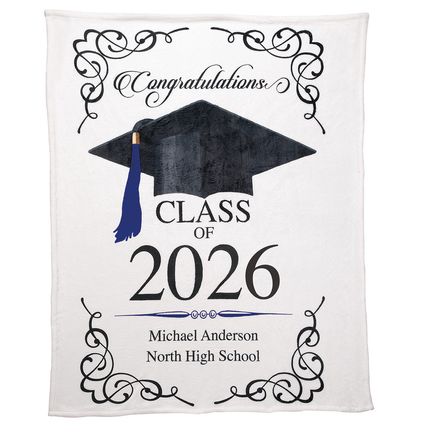 Personalized Graduation Throw, 50" x 60"-374172