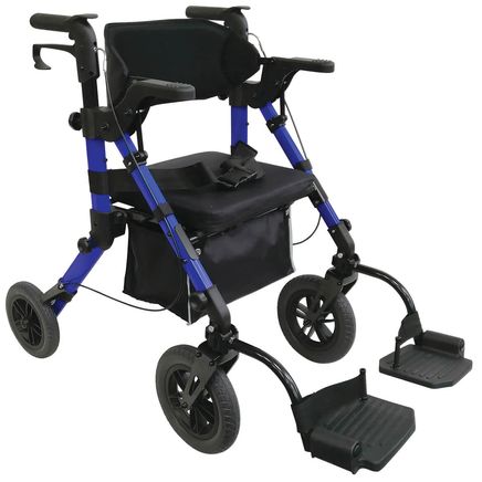 View product details for Dual Function Transport Chair and Rollator by LivingSURE™