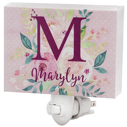 View product details for Personalized Floral Children's Night Light