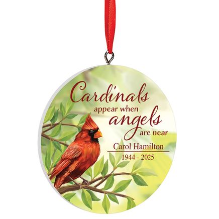 Personalized Cardinal Memorial Ornament-375502