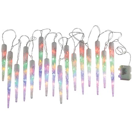 Battery-Operated Icicle Lights by Fox River™ Creations-375870