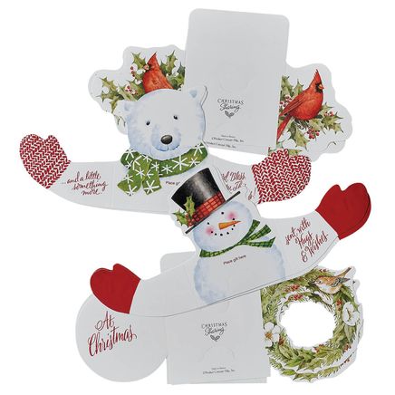 Assorted Christmas Money and Gift Card Holders, Set of 8-375960