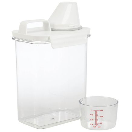 Storage Container With Attached Measuring Cup By Chef's Pride™-376575