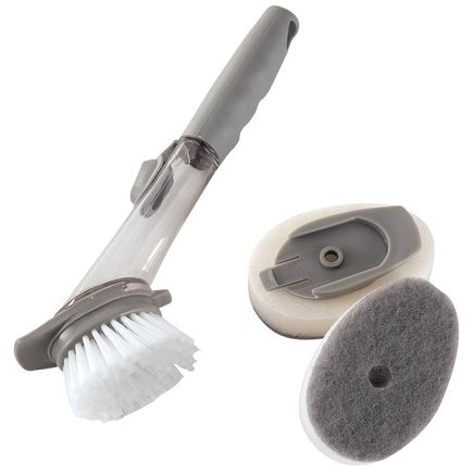 Soap Dispenser Brush with Changeable Heads by Chef’s Pride-376852