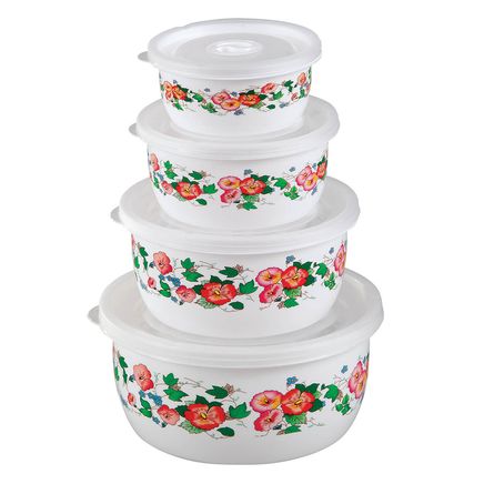 Nested Food Storage Set with Lids by Chef's Pride™, Set of 4-376857