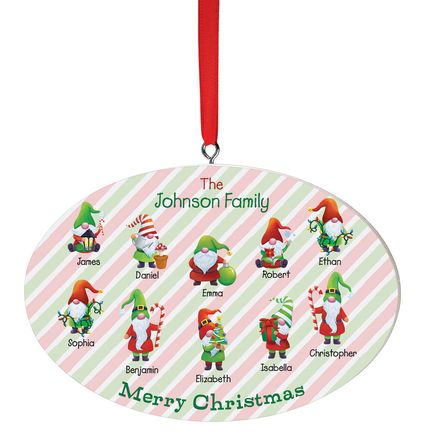 Personalized Family Gnomes Ornament-377434
