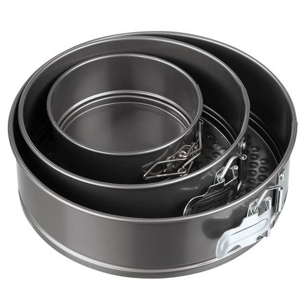 Non-Stick Spring Form Cake Pans by Home Marketplace, Set of 3-377594
