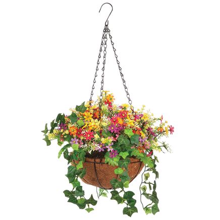 Mixed Floral Hanging Basket by OakRidge™-378235