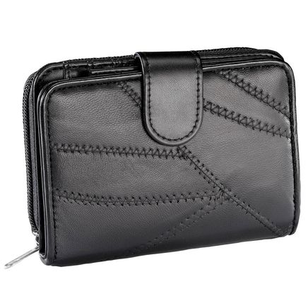 Women's Patch Leather Multi-Pocket Wallet-378556