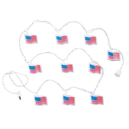 American Flag String Lights by Holiday Peak™, Set of 10-378579