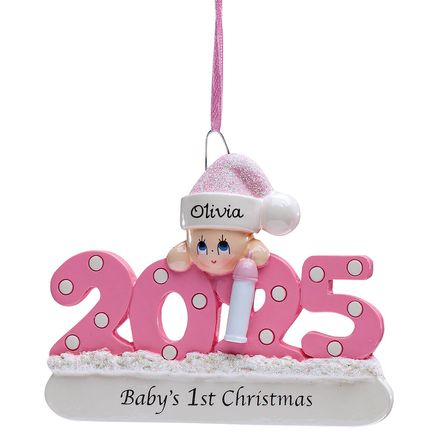 Personalized 2025 Baby's First Christmas Ornament-378781