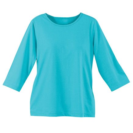 Women's Three-Quarter Sleeve Knit Top-378917