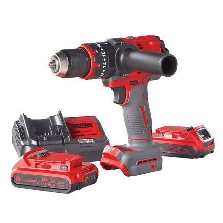 Cordless Extreme Drill, 2 Batteries and Charger Set By LivingSURE™-380521