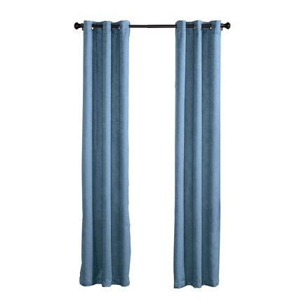 View product details for Crosshatch Textured Blackout Grommet Panel Pair