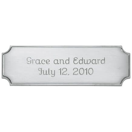 Personalized Thin Silver Plaque-300846